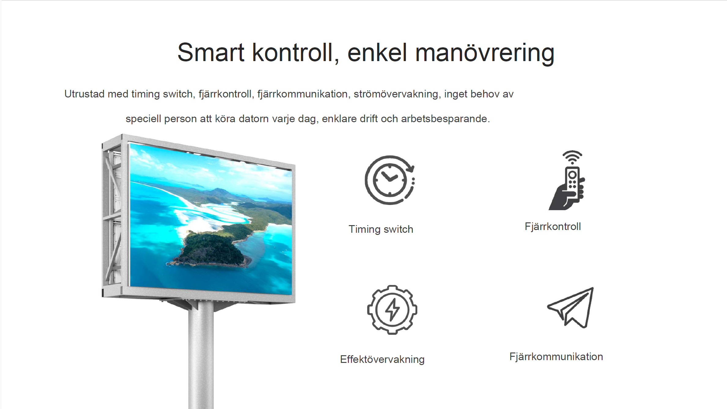 Fjärrkontroll och timing switch
