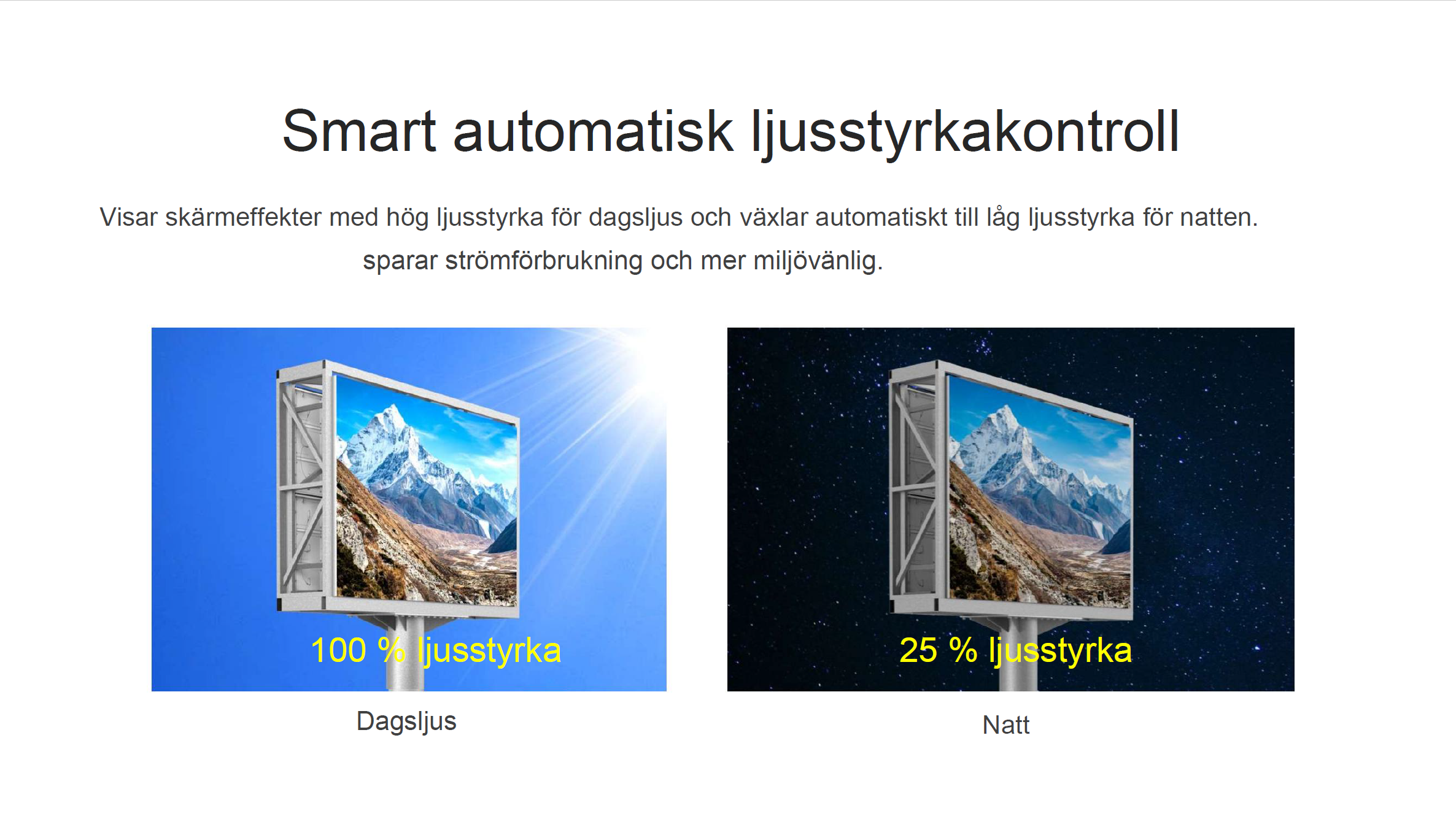 Automatisk ljusstyrkakontroll